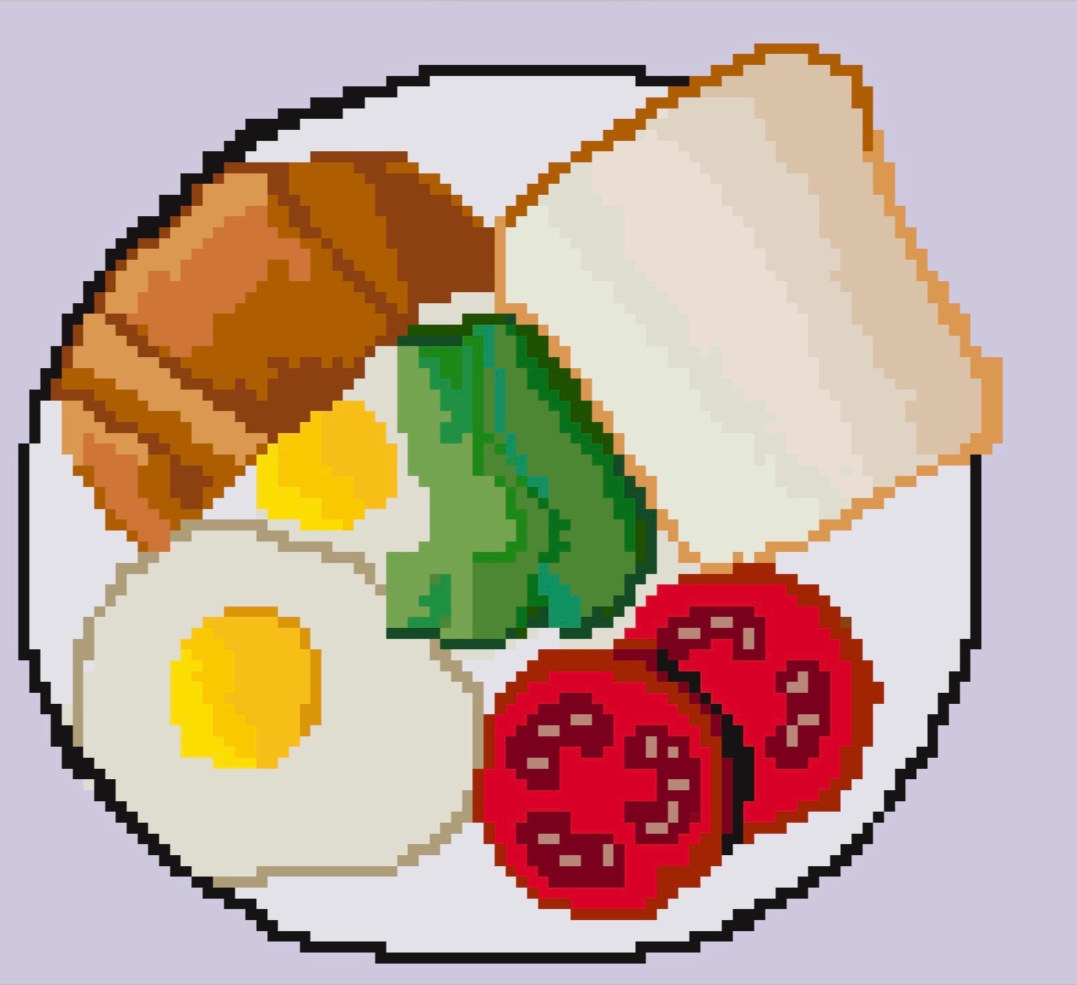 DIGITAL DOWNLOAD : Breakfast plate