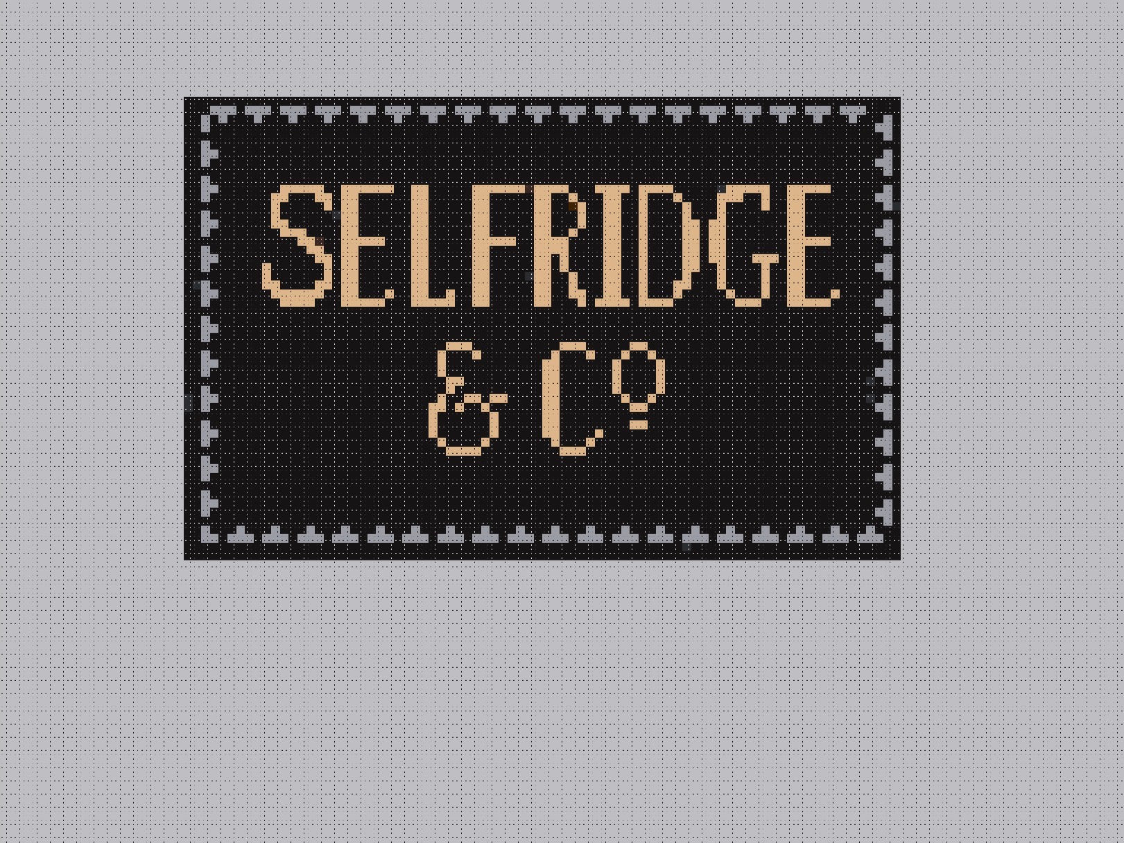 DIGITAL DOWNLOAD : Selfridge's Sign