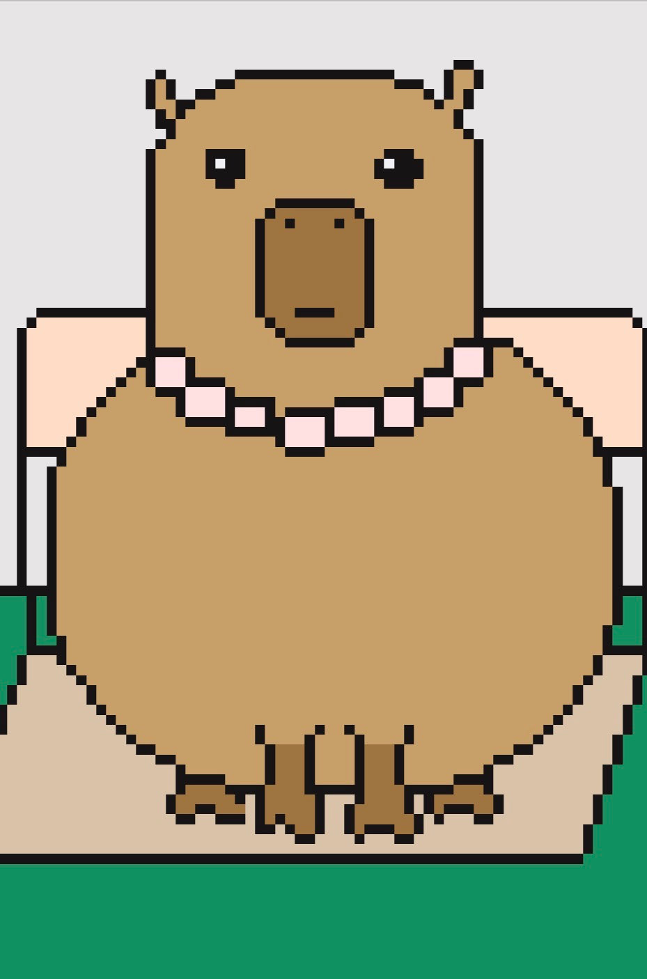 DIGITAL DOWNLOAD : Pearly Capybara