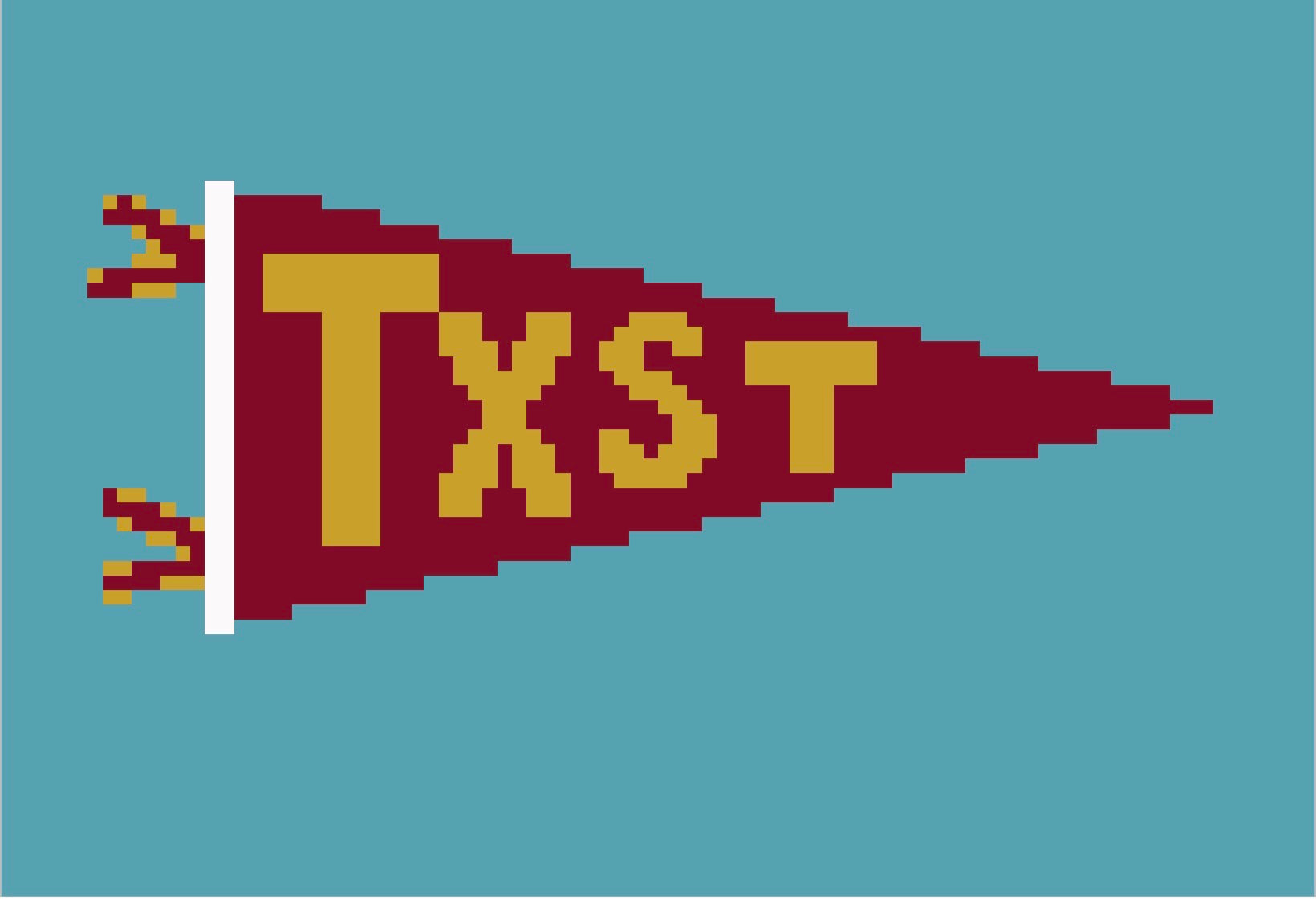 DIGITAL DOWNLOAD: College Pennant TXST