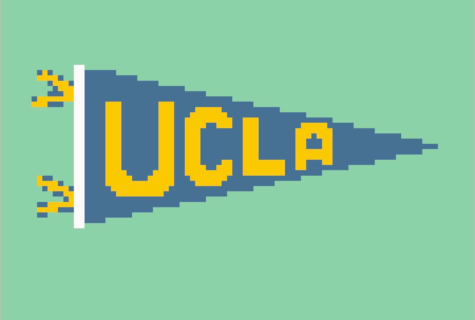 DIGITAL DOWNLOAD: College Pennant UCLA